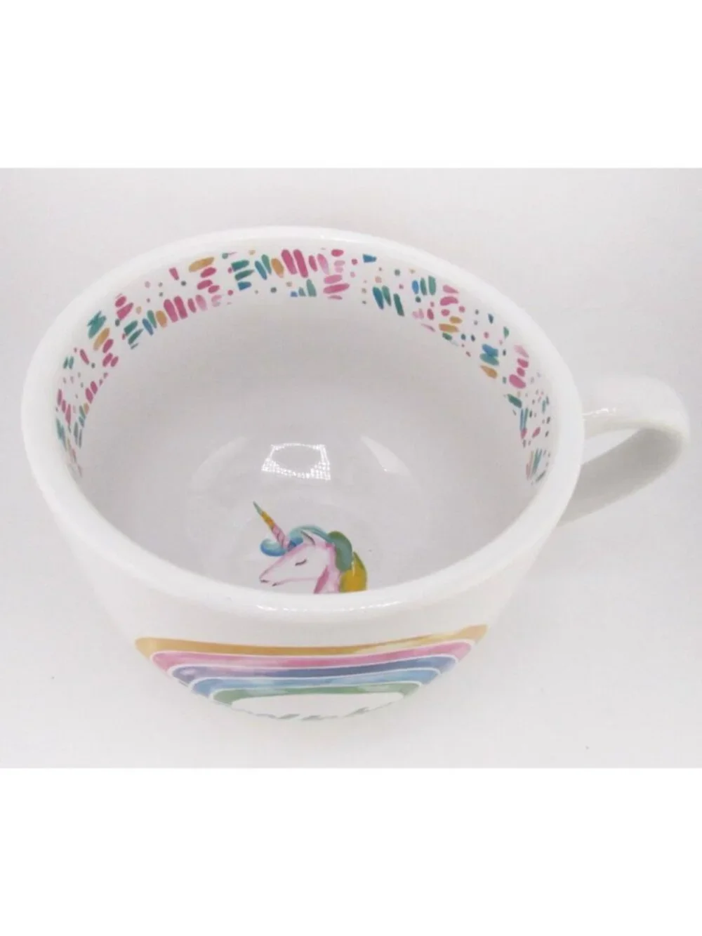 Primitives By Kathy Large Coffee Mug Cup Unicorn Rainbow It's Cool to be Kind